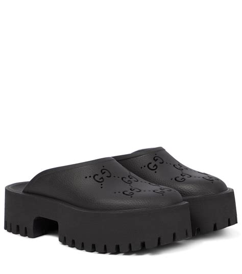 gucci rubber clogs womens|Gucci black rubber sandals.